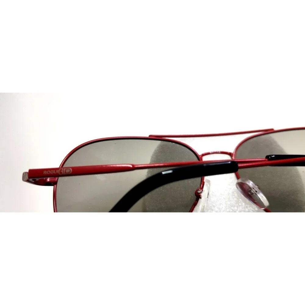 Rogue M3D NEW RE1000 615 Matte Red Metal Aviator Sunglasses Cat Eye 50-19-139